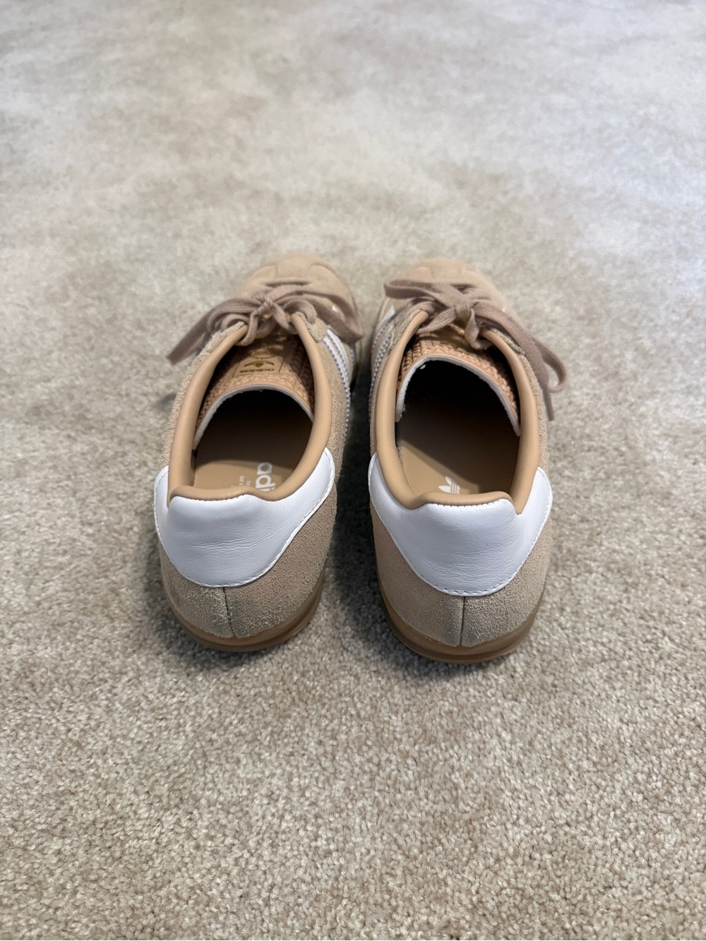 adidas Suede Sneakers in Tan and White - Picture 4 of 5